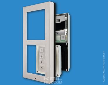 Preview: 2N EntryCom IP Verso Set - 1 Ruftaste, Kamera, Infomodul, 125 kHz RFID-Modul, Aufputz