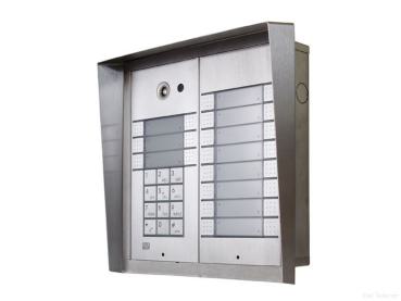 Preview: 2N Vario Unterputzrahmen mit Wetterschutzdach