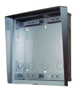 Preview: 2N EntryCom Vario Unterputzgehäuse 2-fach mit Wetterschutzdach