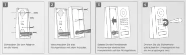 Doorbird A8001 Keil Montagewinkel Montage