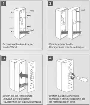 Doorbird A8002 Eck-Montagewinkel Montage