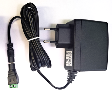 Steckernetzteil 12V DC mit Adapter für Schraubklemmen