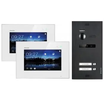 Balter EVO Video Sprechanlage 2er Set für 2 Familienhaus schwarz