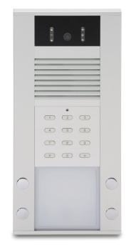 Preview: IP Video Türsprechanlage mit Codeschloss - 4 Ruftasten