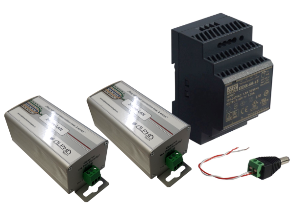 3-Draht-Gigabit-Netzwerk-Adapter mit PoE - 2er Set